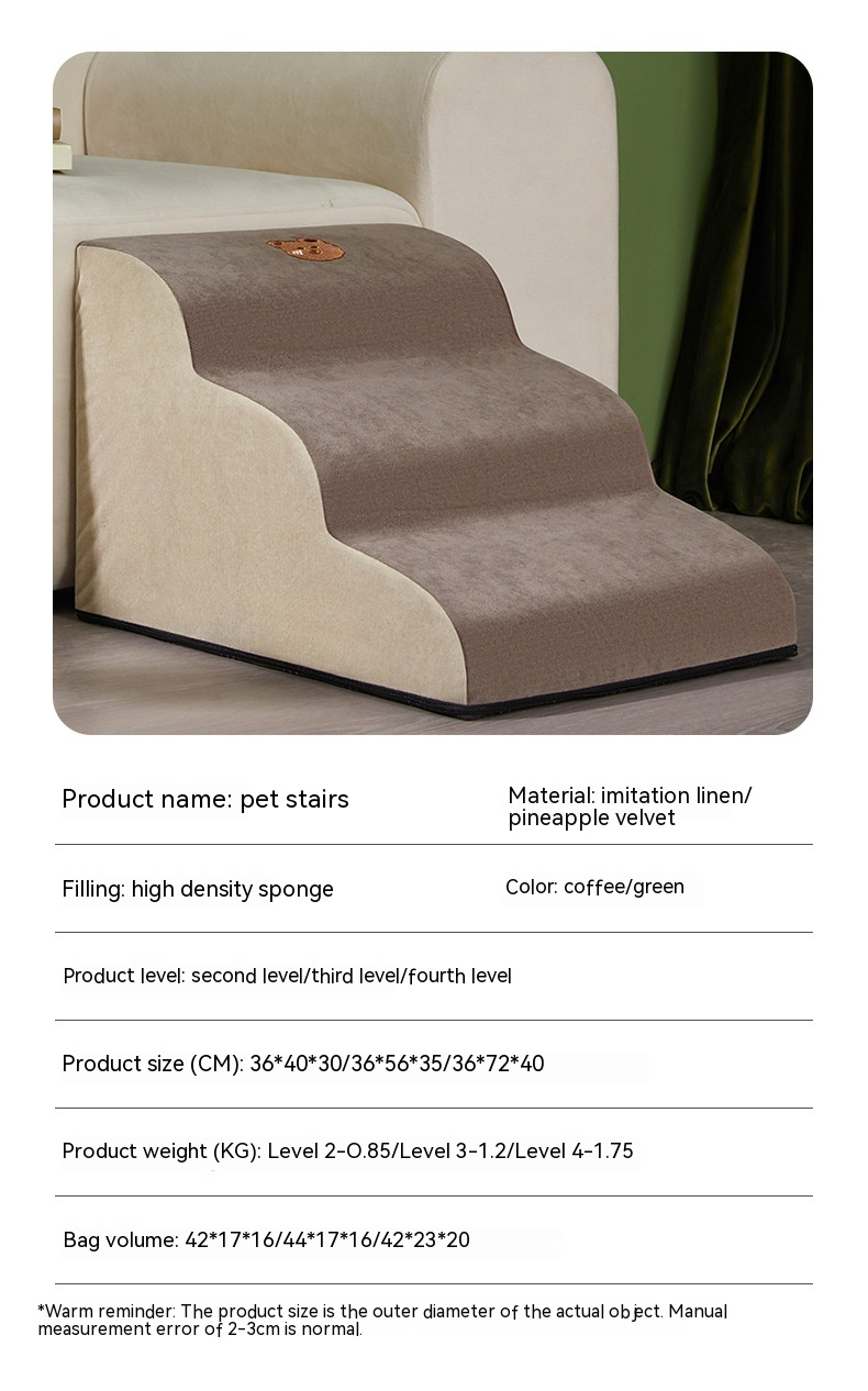 Gentle Years Cushioned Pet Stairs